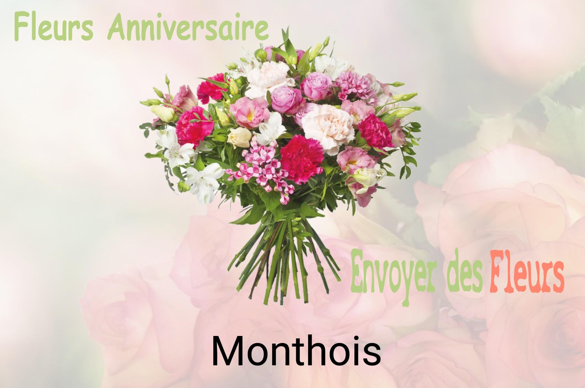 Bouquet de fleurs d’anniversaire livré à Monthois